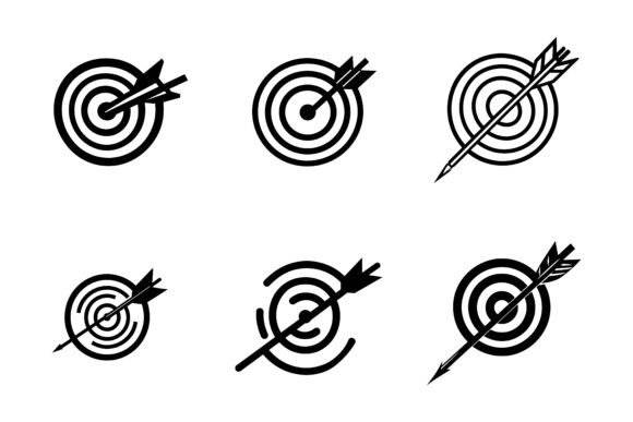 Target Icon Set Cartoon Style: A Hands-On Look at This AI EPS Illustration Collection